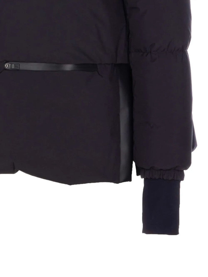 Black 2Layers Hooded Short Jacket 3