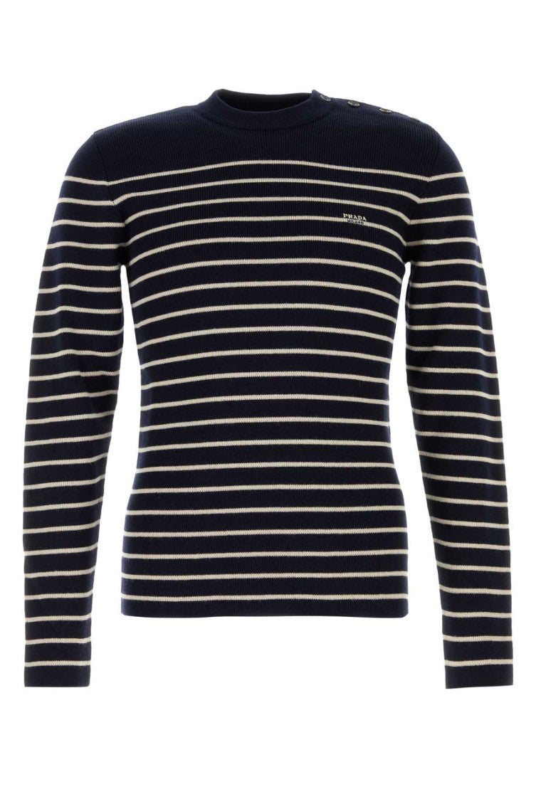 Blue Striped Sweater 1