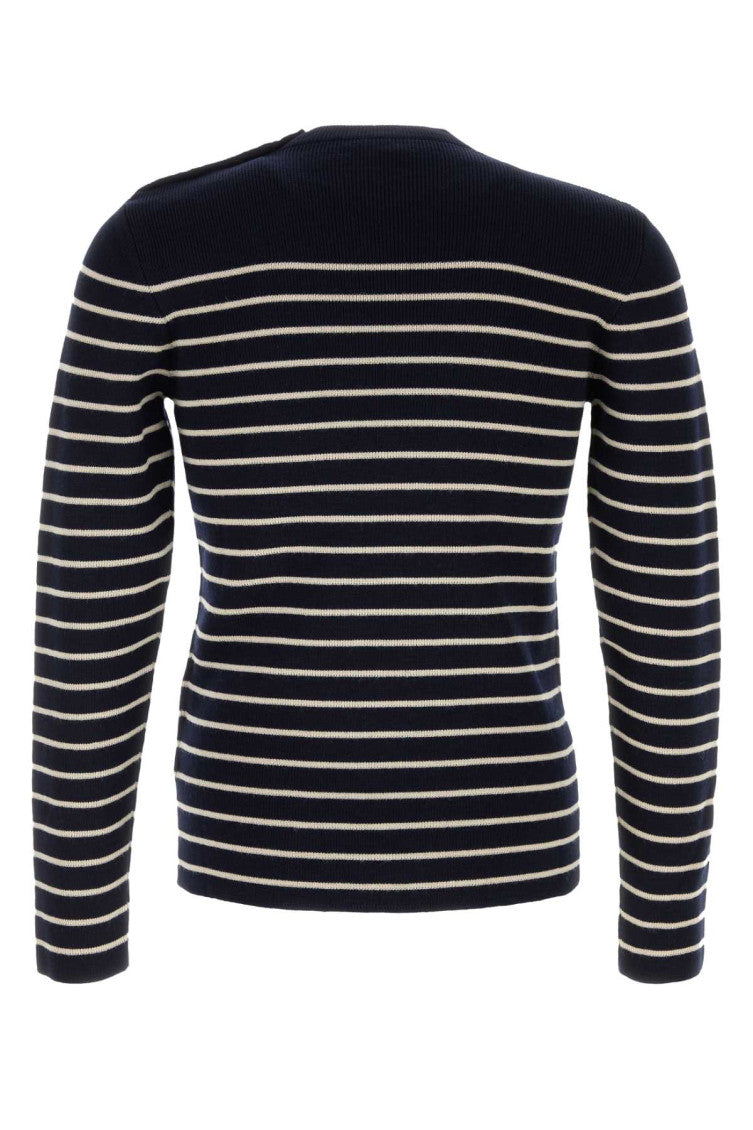 Blue Striped Sweater 2