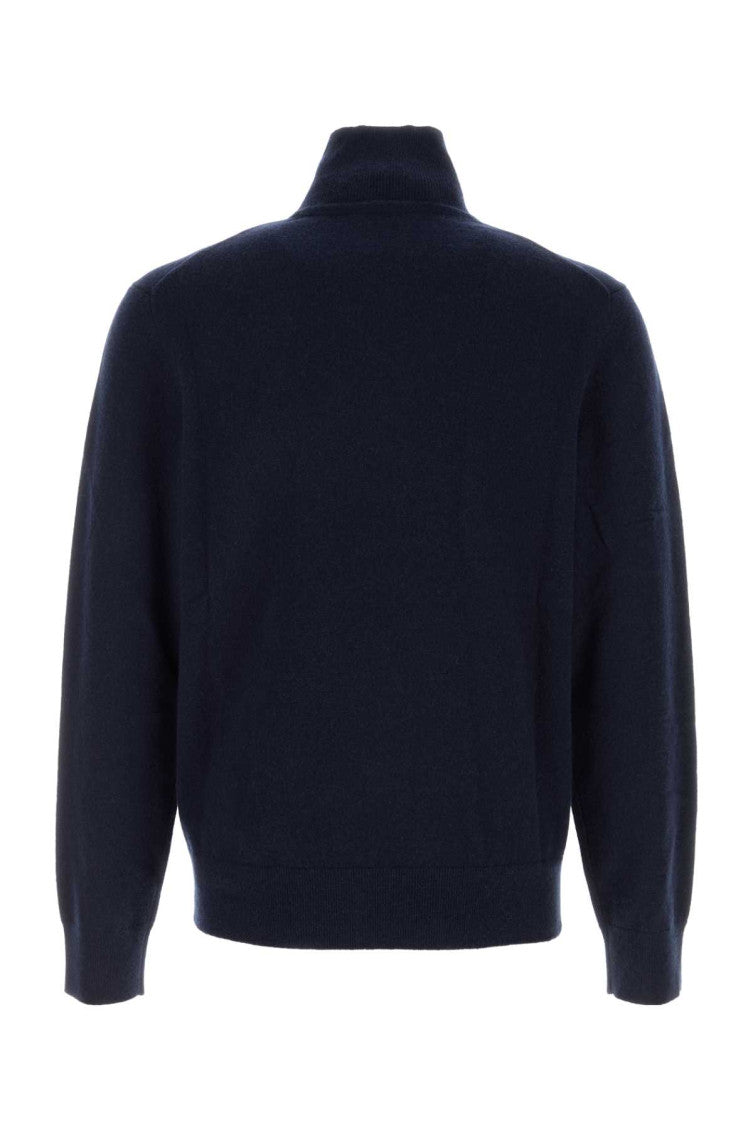 Dark Blue Stretch wool Blend Sweater 2