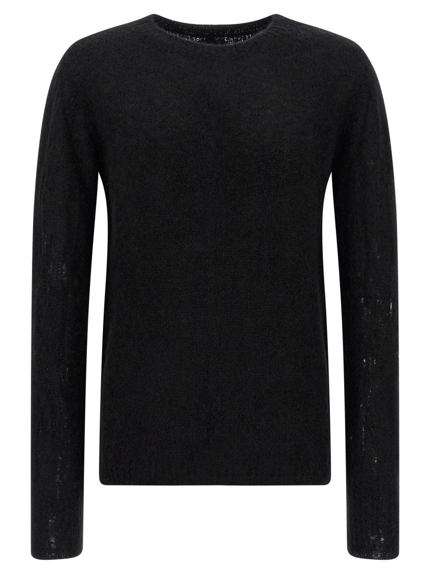 Black Alpaca wool sweater 1