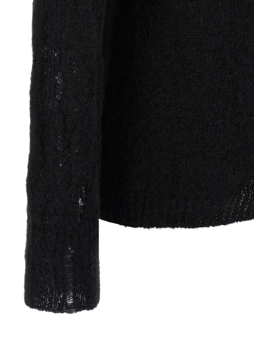 Black Alpaca wool sweater 4