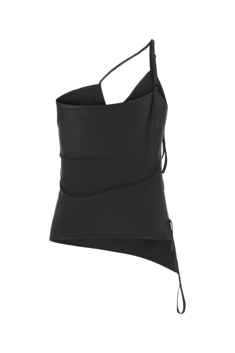 Black Stretch Nylon Top 2