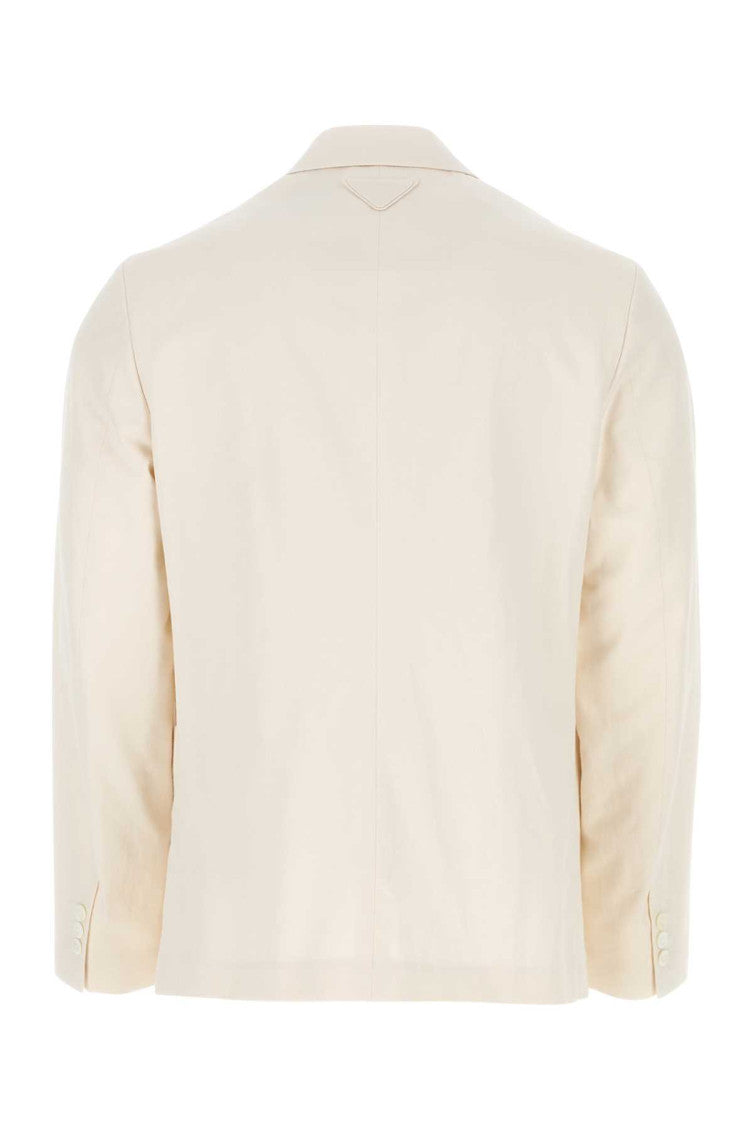 Ivory Double-Breasted Blazer 2