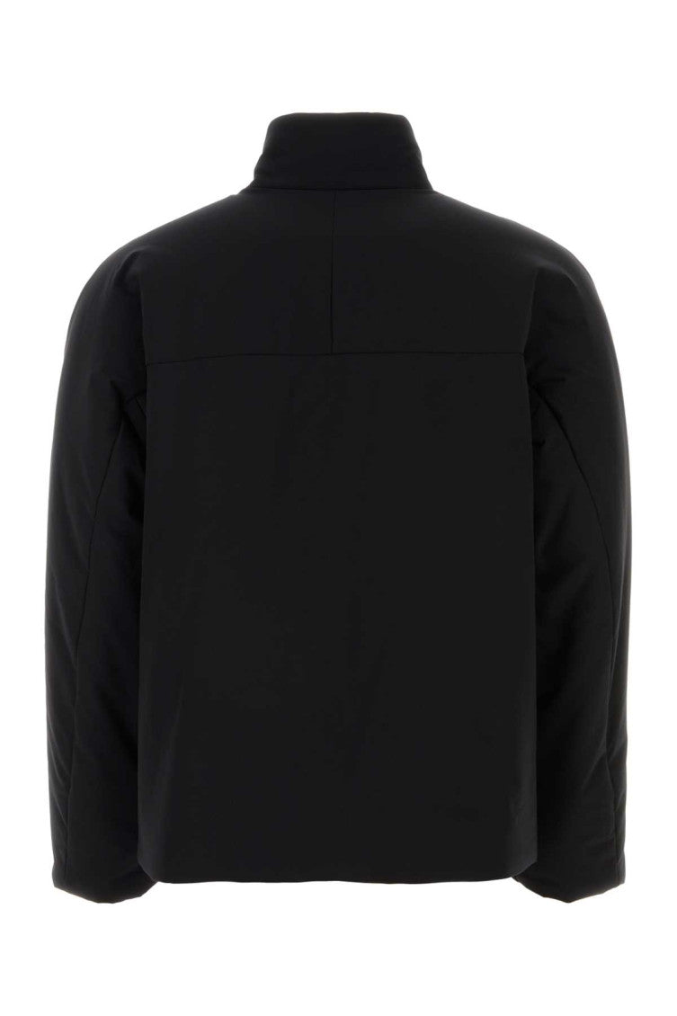 Black High Neck Padded Jacket 2