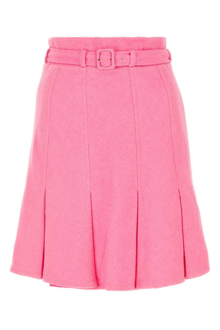 Pink bouclÃ© skirt 1