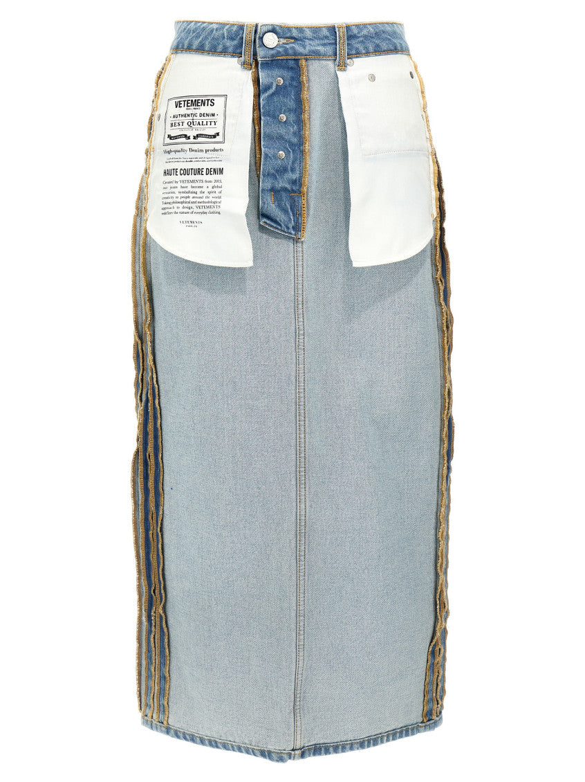 Light Blue 'Inside-Out' skirt 1