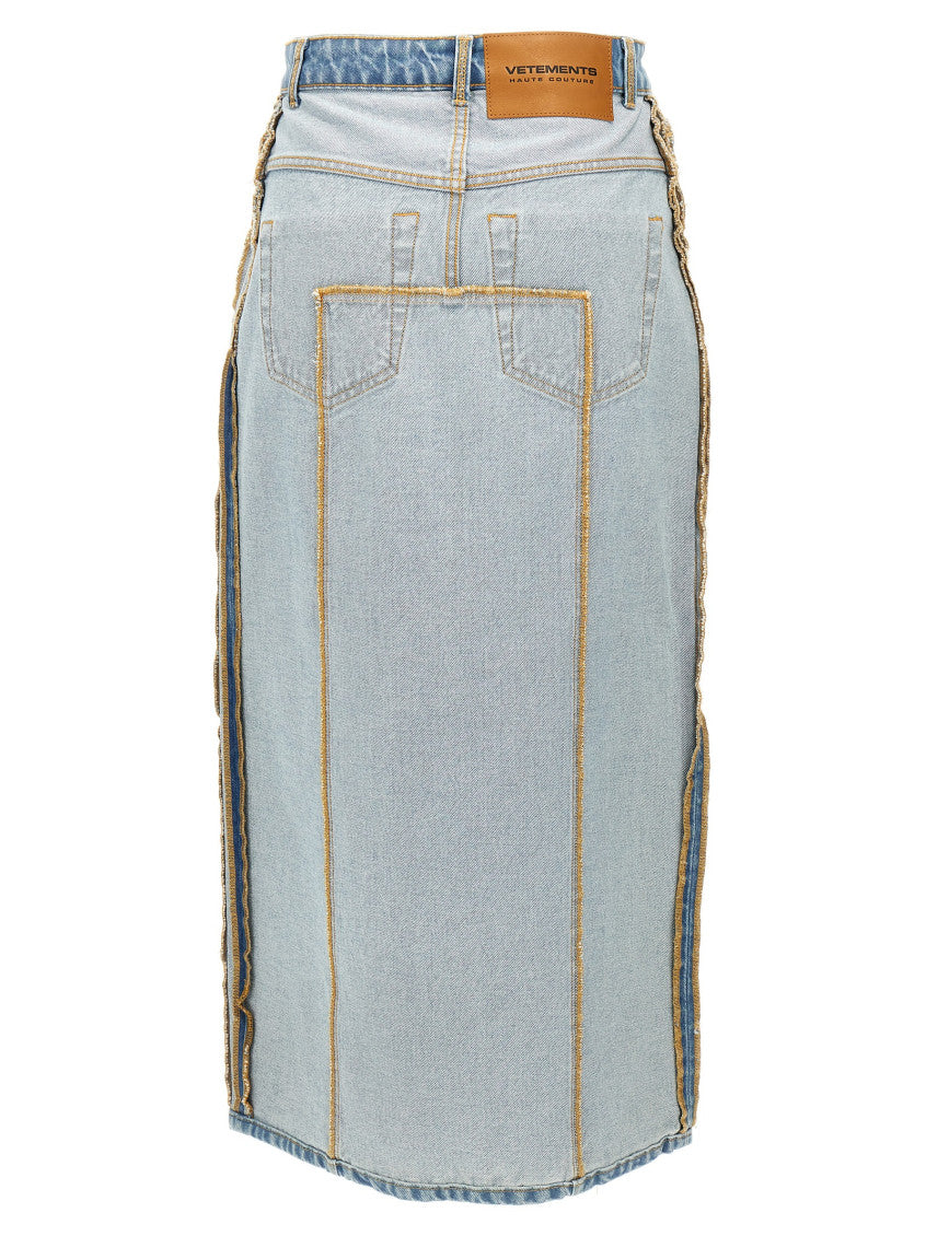 Light Blue 'Inside-Out' skirt 2
