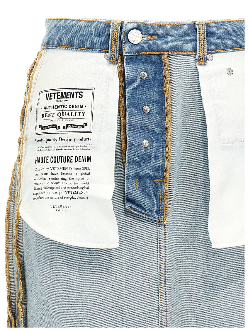 Light Blue 'Inside-Out' skirt 3