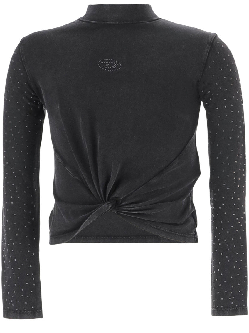 Girls Black Embellished Sweater 1