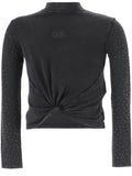 Girls Black Embellished Sweater 1