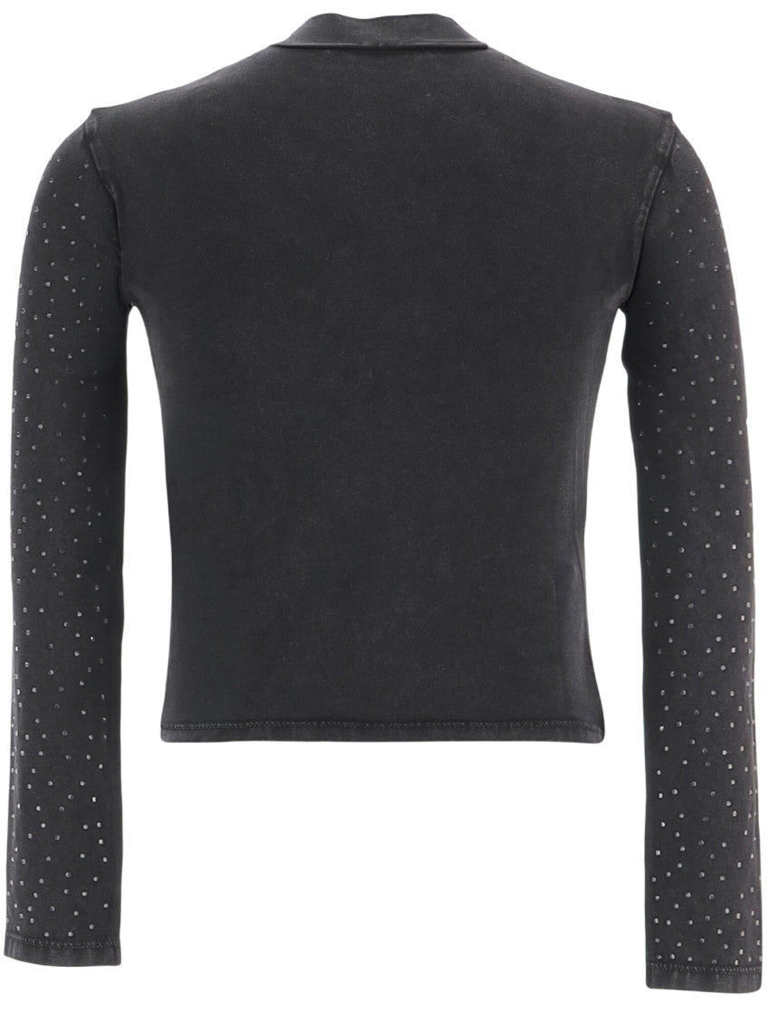 Girls Black Embellished Sweater 2