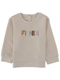 Babies Beige Logo Sweatshirt 1