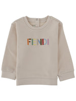 Babies Beige Logo Sweatshirt 1