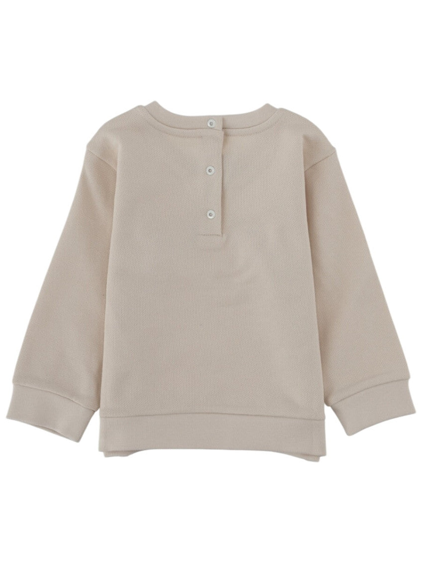 Babies Beige Logo Sweatshirt 2