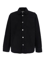 Black Regular Logo Overshirt 1