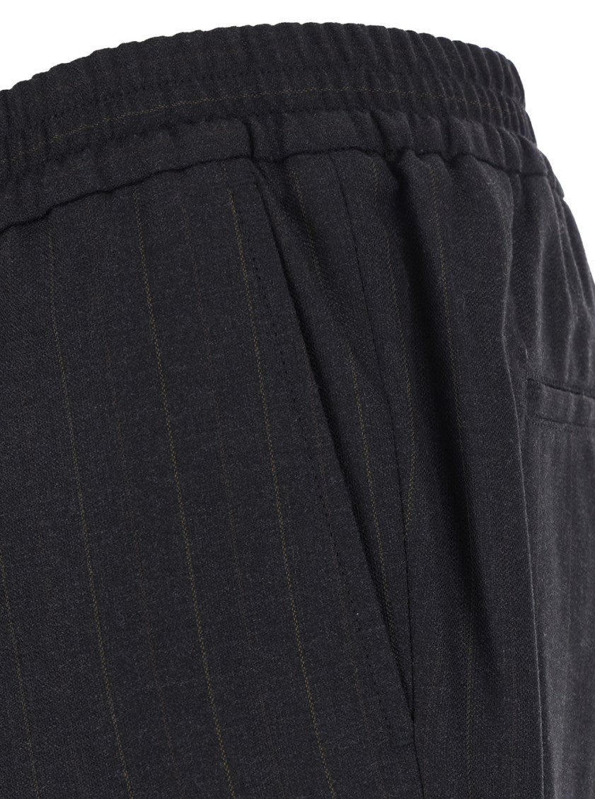 Dark Grey Elasticated Trousers 3