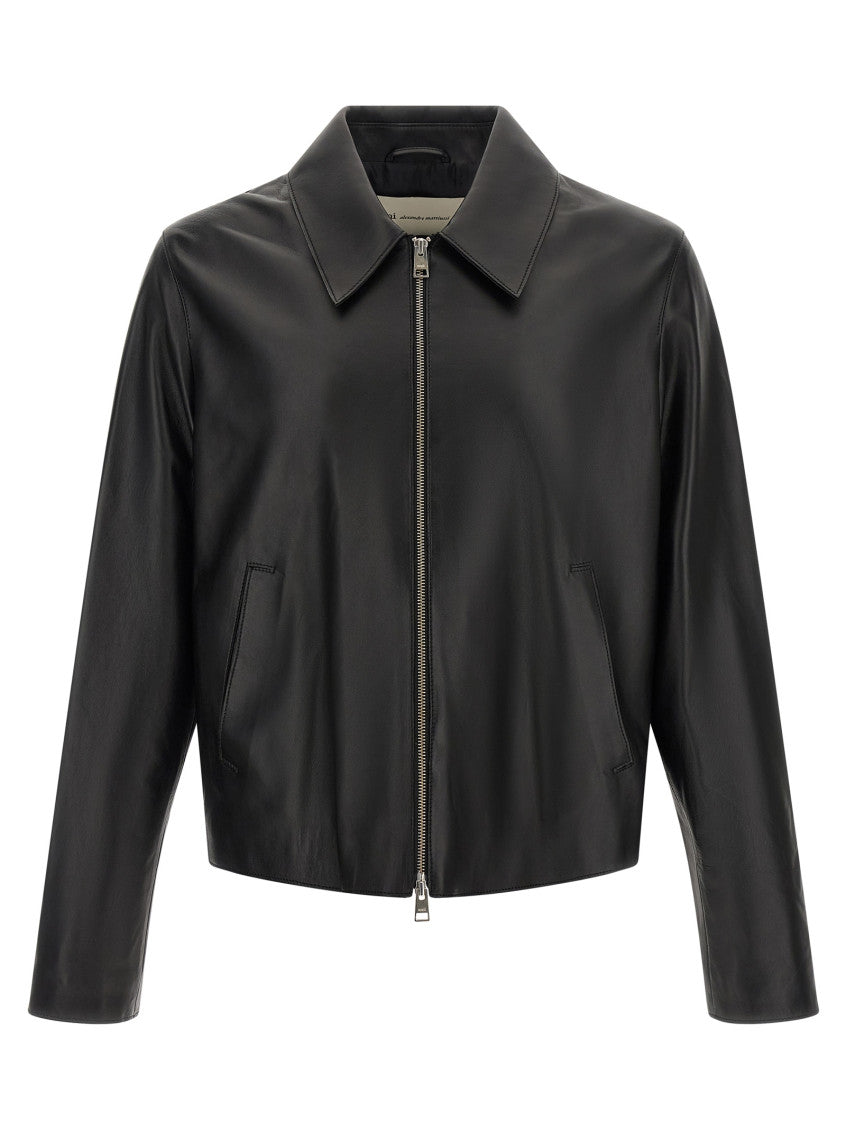 Black Shirt Collar Jacket 1
