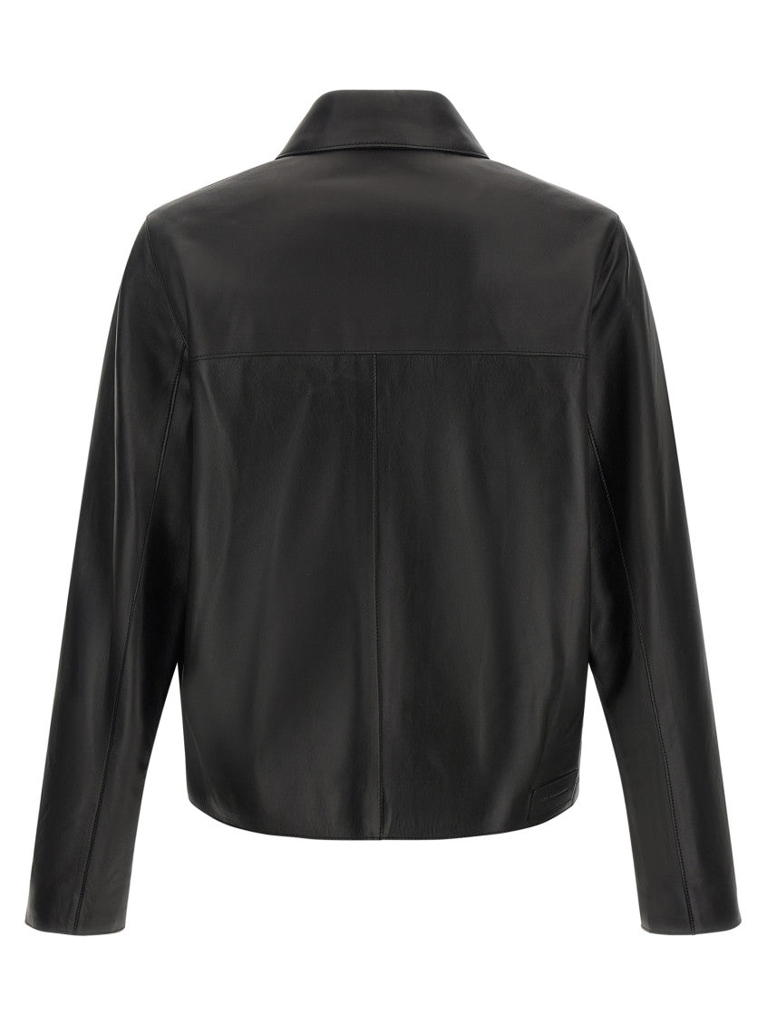 Black Shirt Collar Jacket 2
