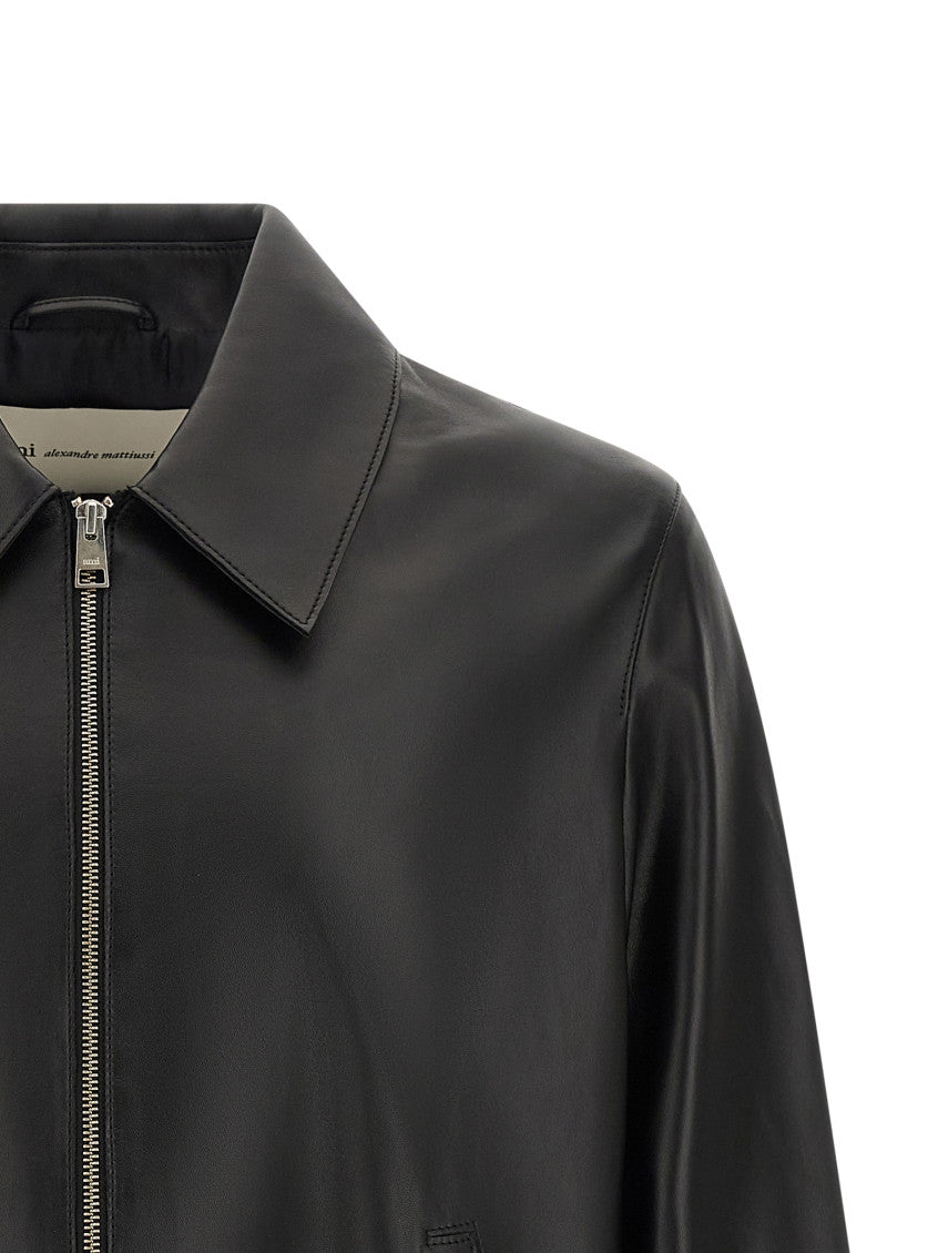 Black Shirt Collar Jacket 3
