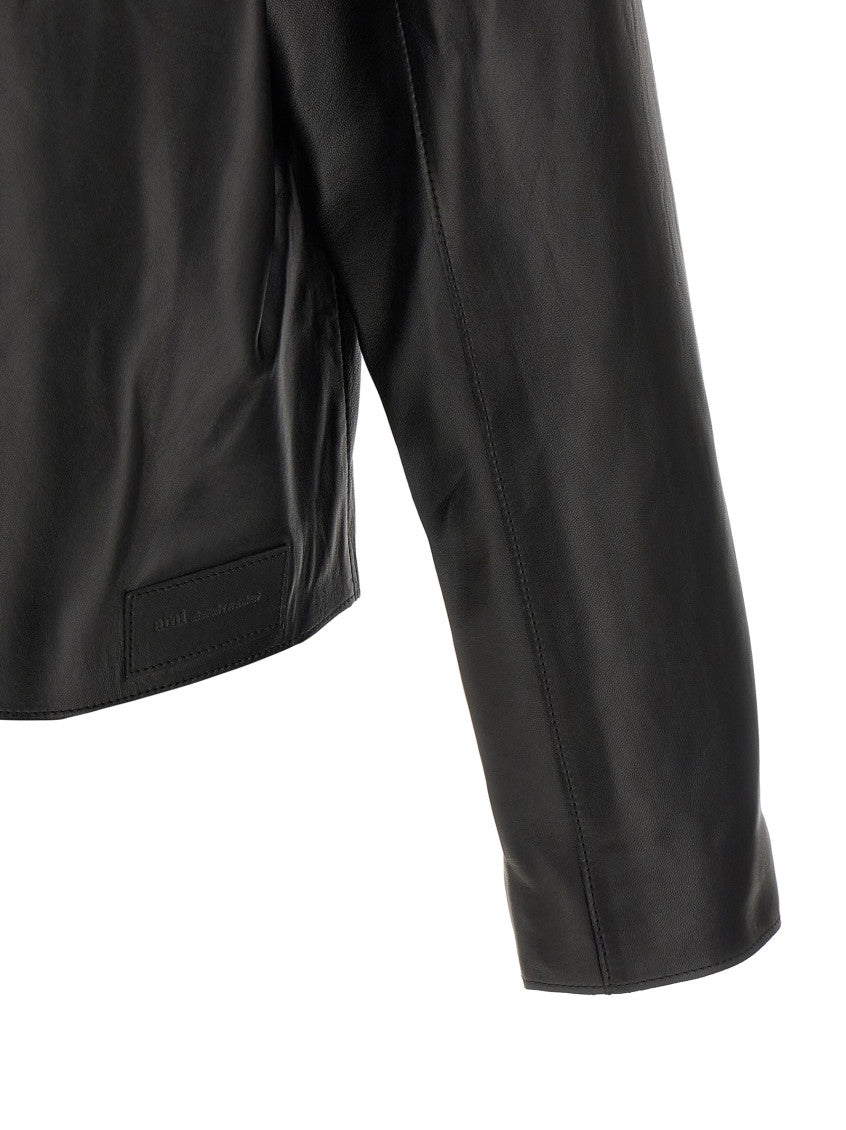 Black Shirt Collar Jacket 4