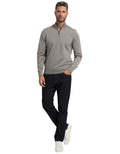 Brown Half Zip Sweater 1