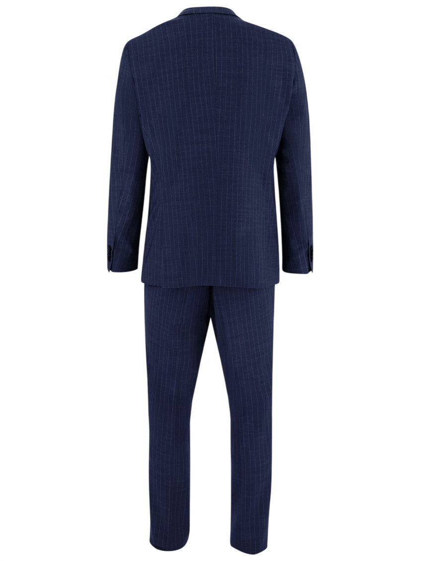 Navy Blue Double Breasted Suit 2