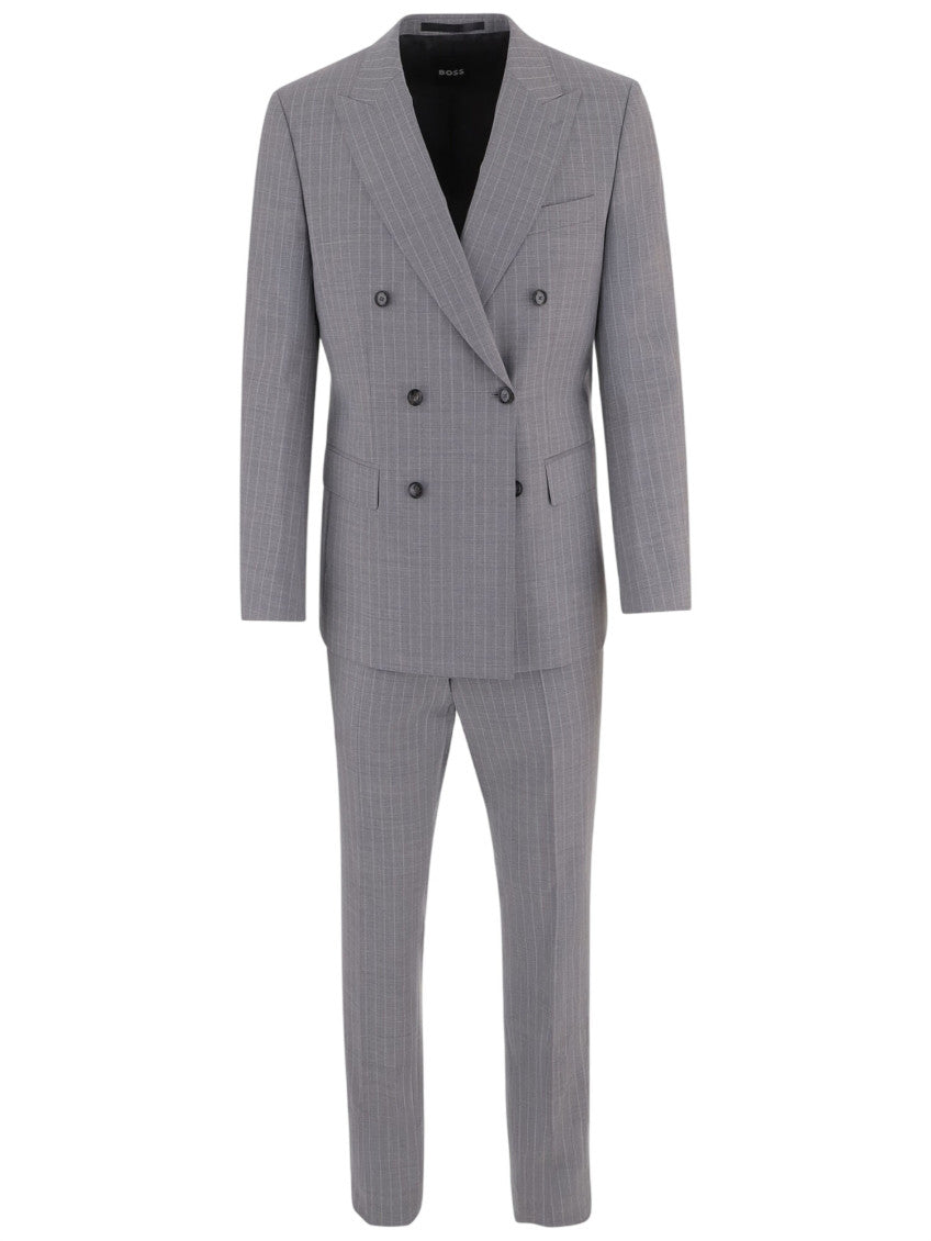 Grey Double Breasted Suit 1