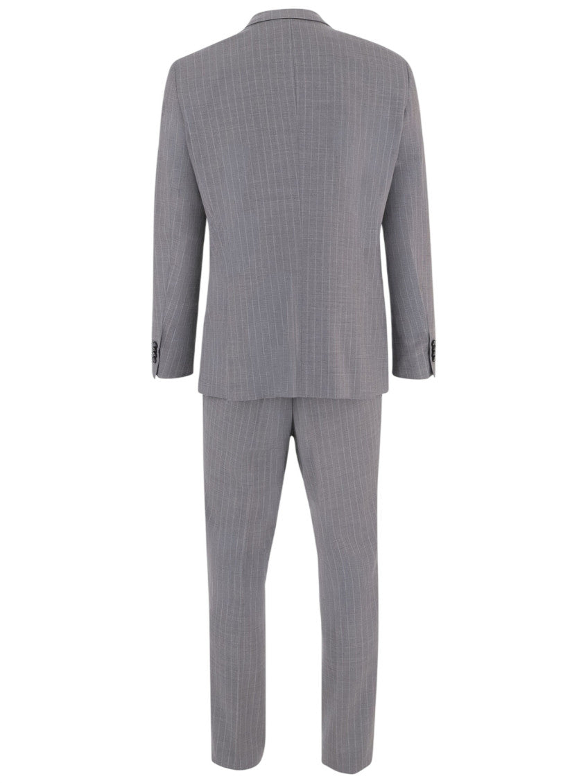 Grey Double Breasted Suit 2