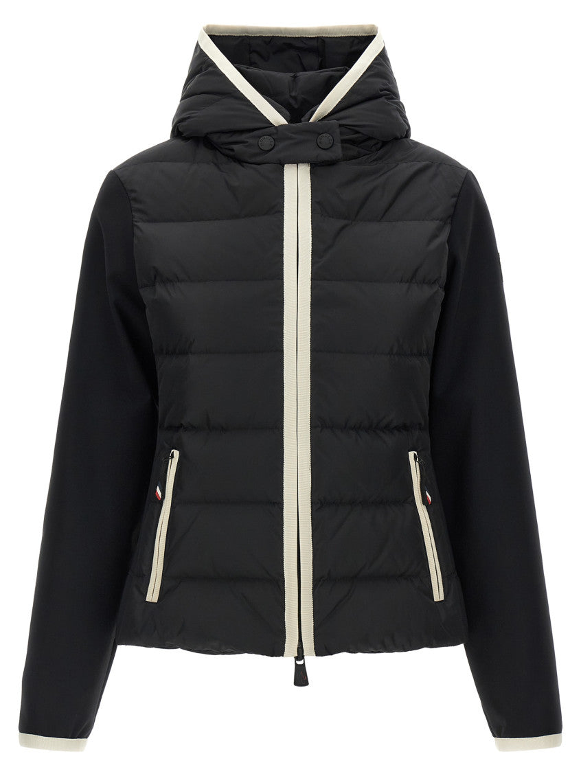 Black Quilted Hood Jacket 1