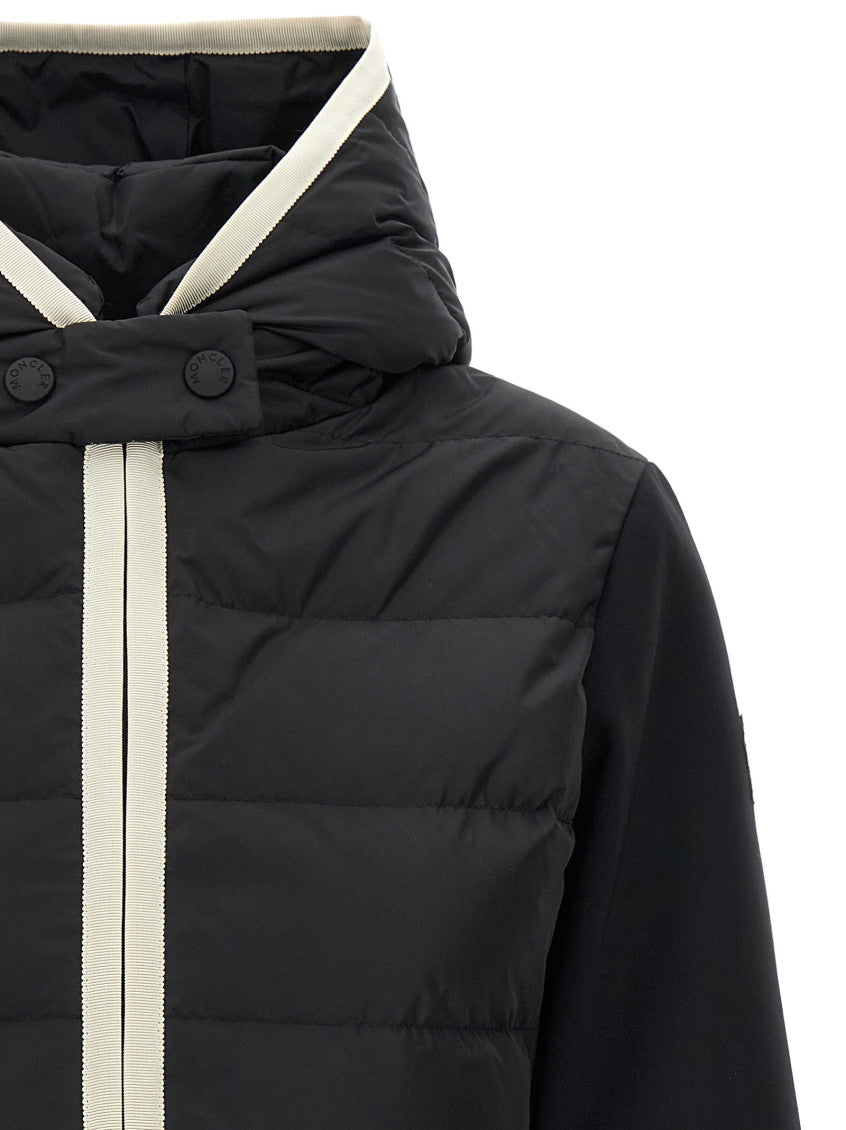 Black Quilted Hood Jacket 3