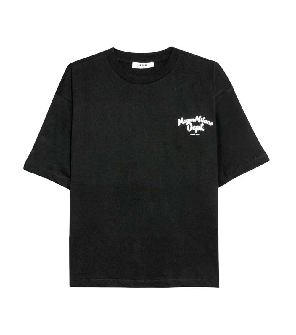 Girls Black Logo T-Shirt 1