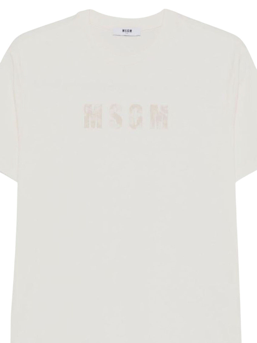 Girls Cream Logo T-Shirt 3