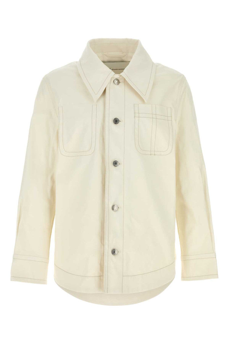 White Shirt Collar Jacket 1