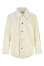 White Shirt Collar Jacket 1