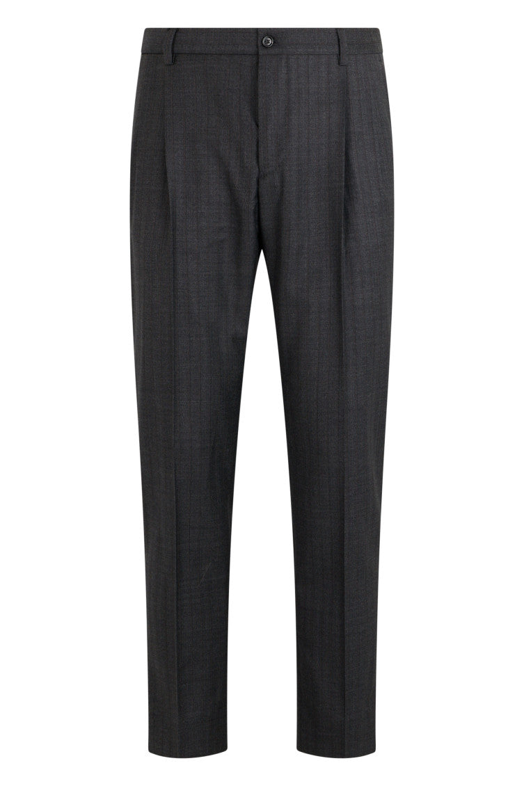 Dark Grey Pleated Pants 1