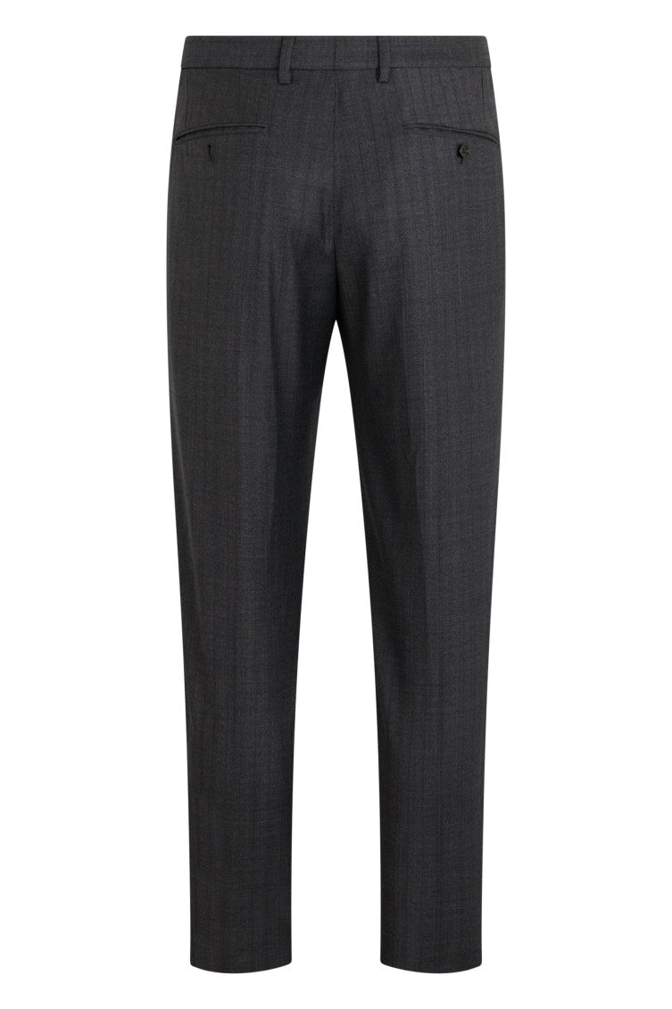 Dark Grey Pleated Pants 2