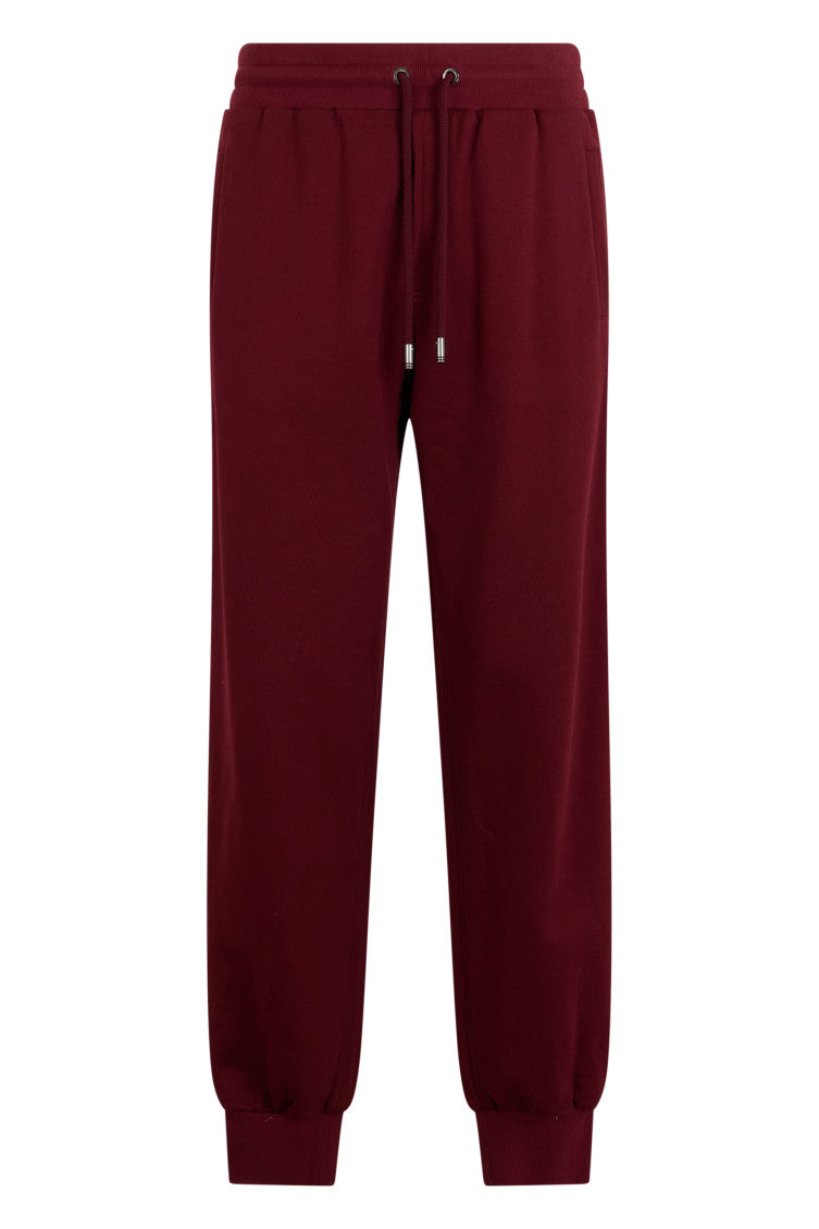 Maroon Drawstring Regular Joggers 1