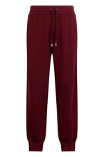 Maroon Drawstring Regular Joggers 1
