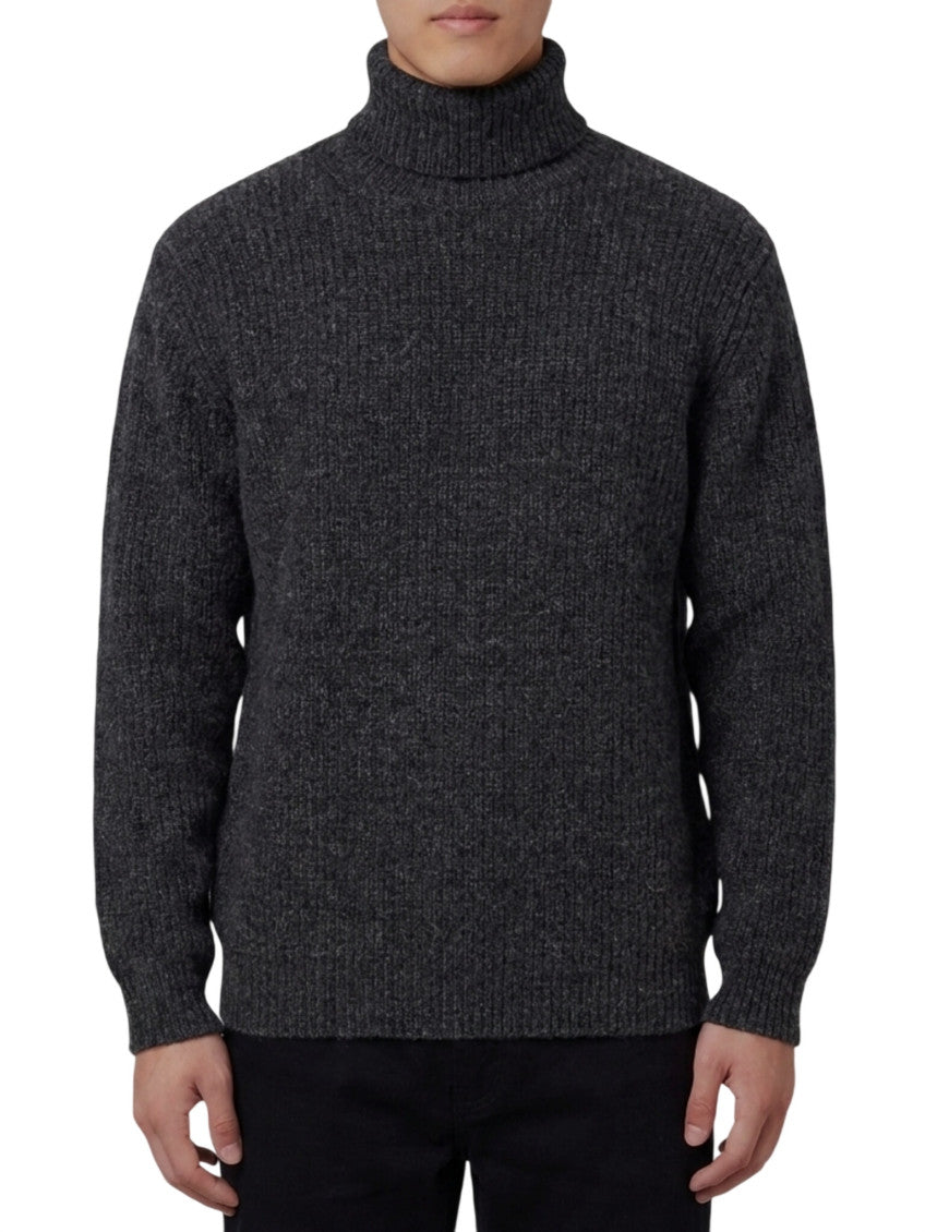 Dark Grey Knitted Sweater 1
