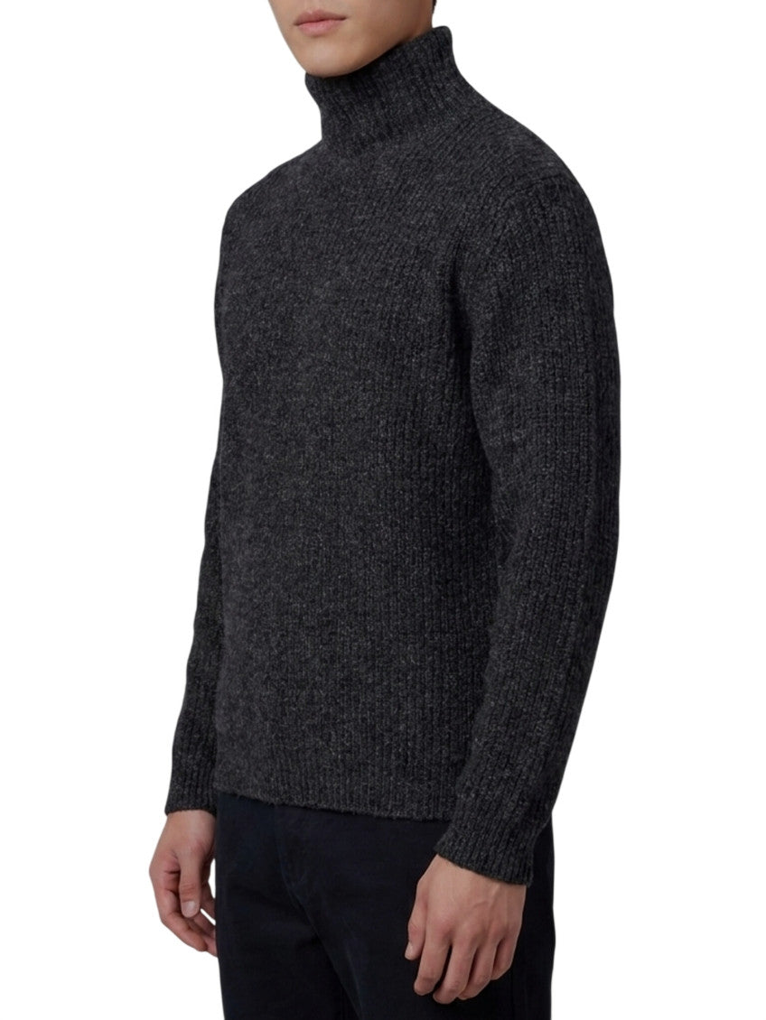 Dark Grey Knitted Sweater 2
