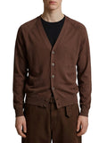 Brown V Neck Cardigan 1