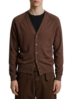 Brown V Neck Cardigan 1