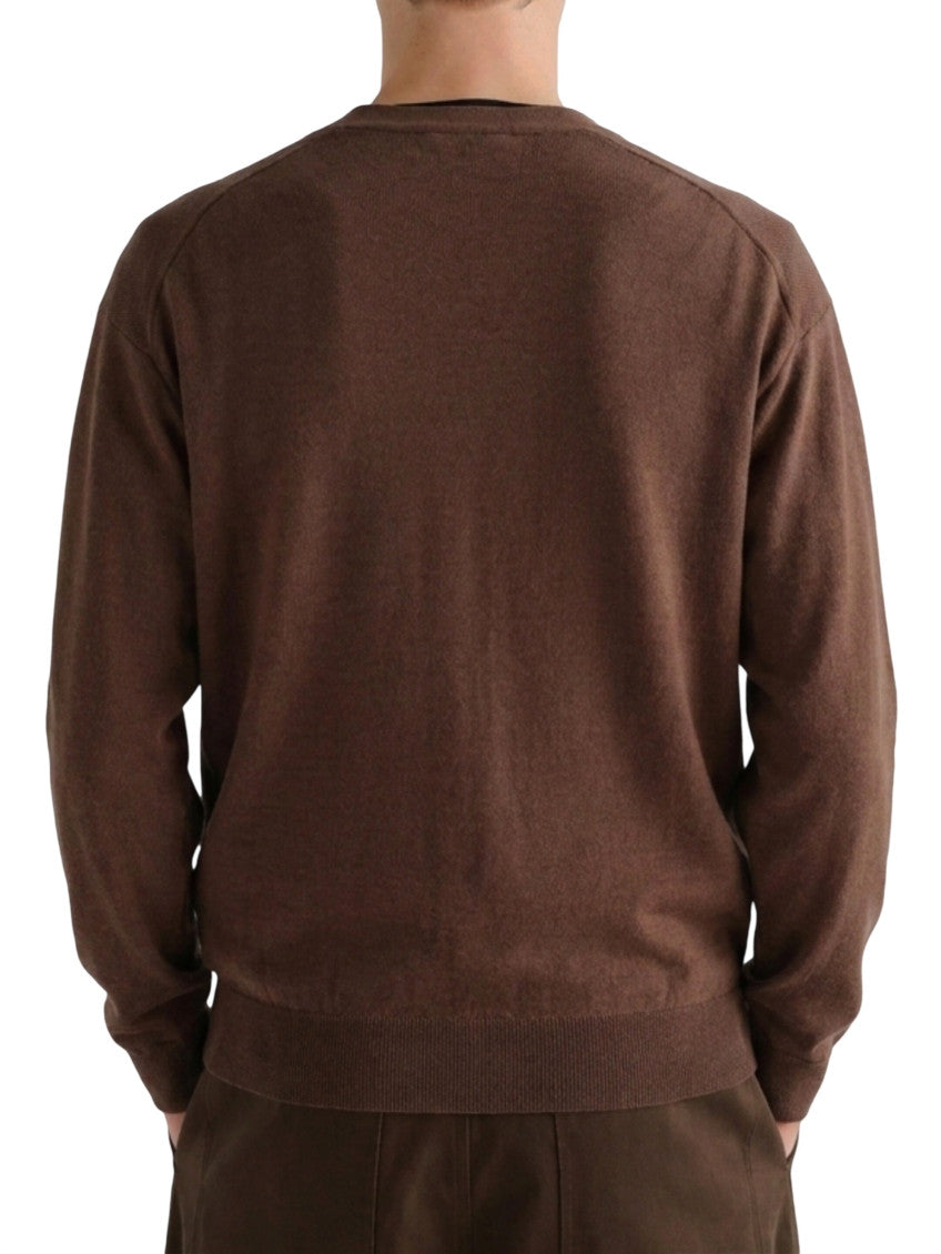 Brown V Neck Cardigan 3