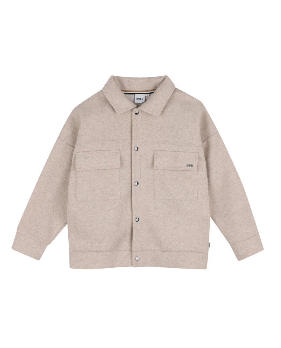 Boys Beige Regular-fit Blazer 1