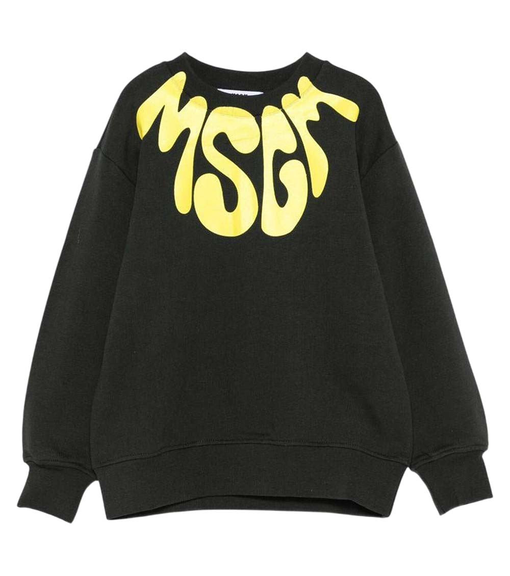 Girls Black Logo Sweatshirt 1