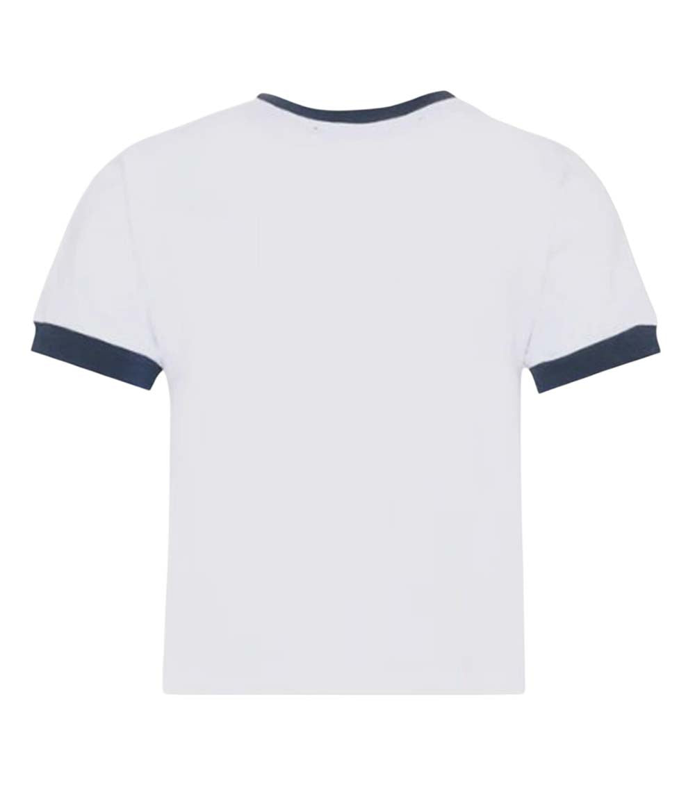 Girls White Graphic T-Shirt 2