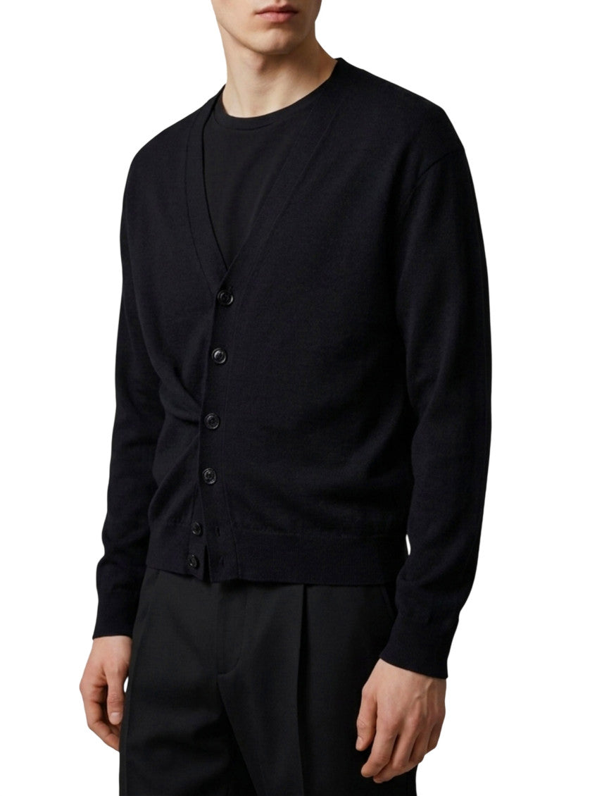 Black V Neck Sweater 2