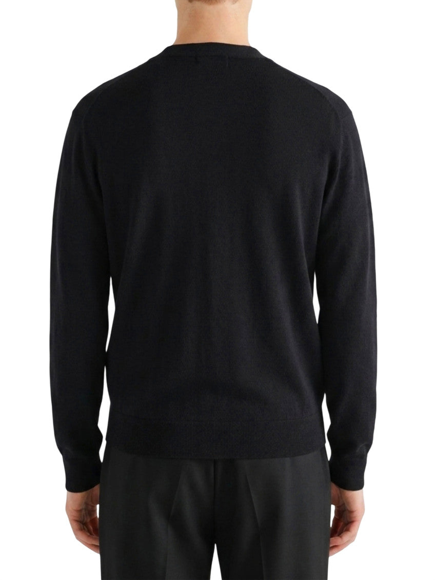 Black V Neck Sweater 3
