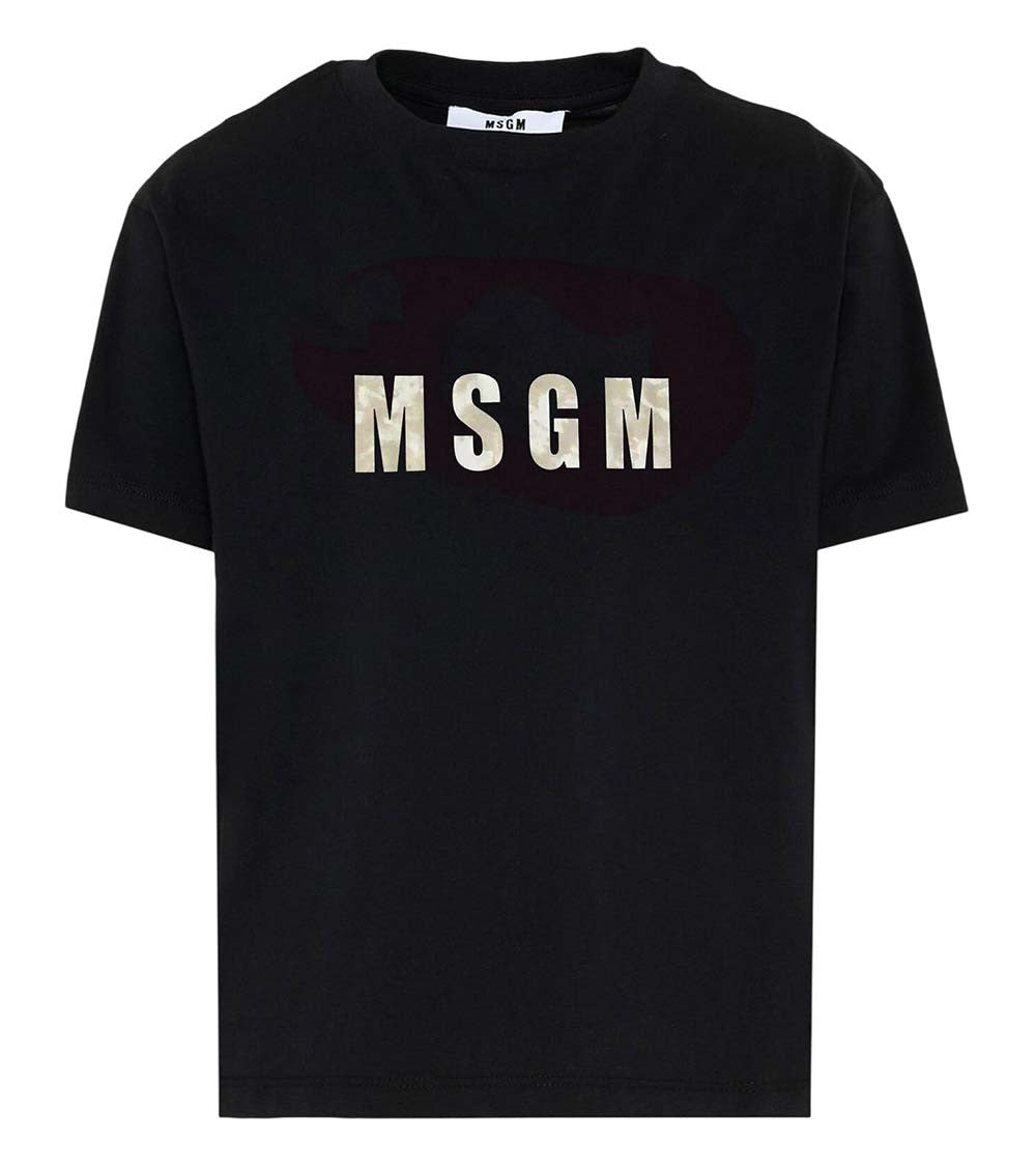 Girls Black Logo T-Shirt 1